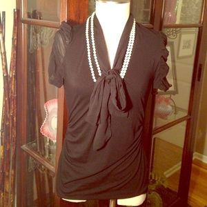 White House black market dressy blouse
